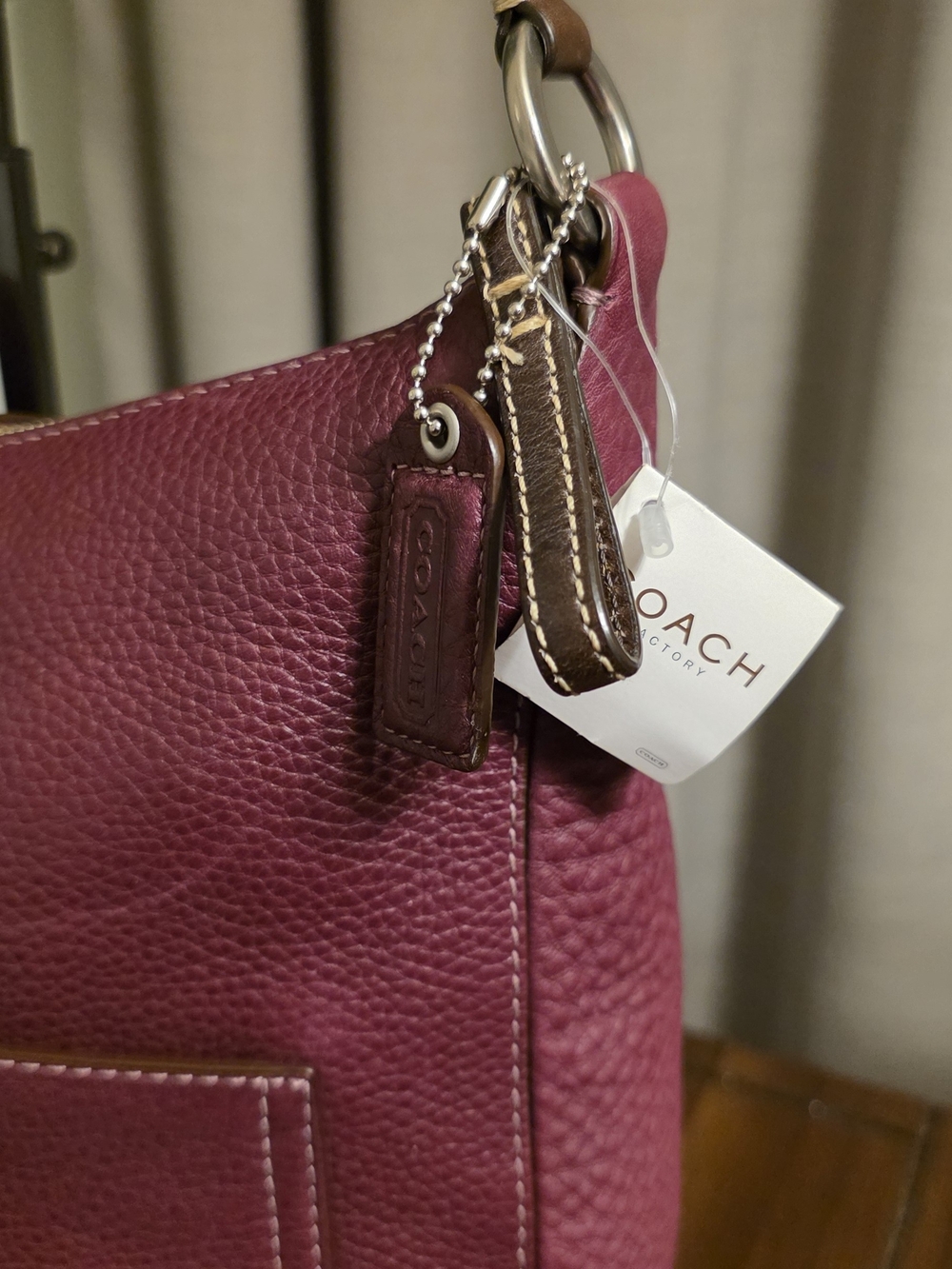 Coach NWT Chelsea Plum Soft Milled Leather F10891 - Picture 2 of 9